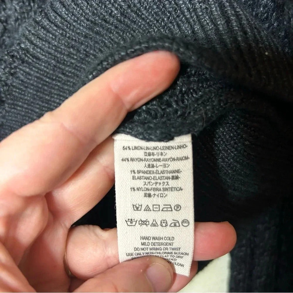 Free People Crazy in Love Sweater Black Size Large - Picture 5 of 6